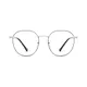 Round Black Silver Eyeglasses