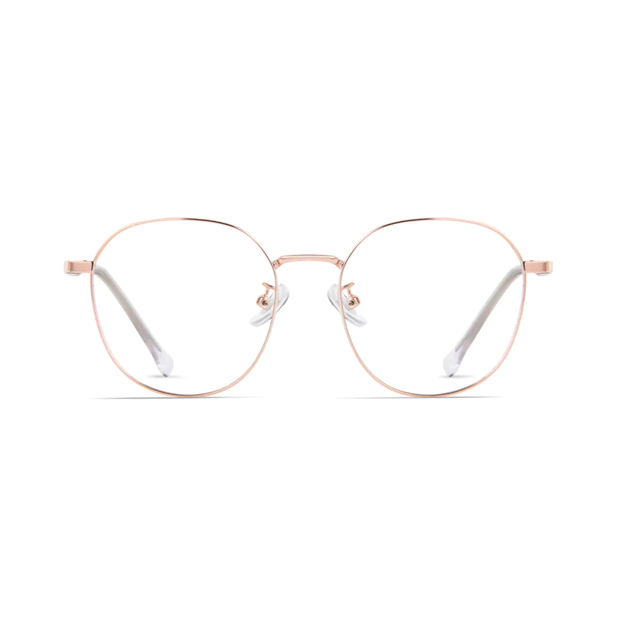 Round Rose Gold Eyeglasses