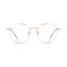 Round Rose Gold Eyeglasses