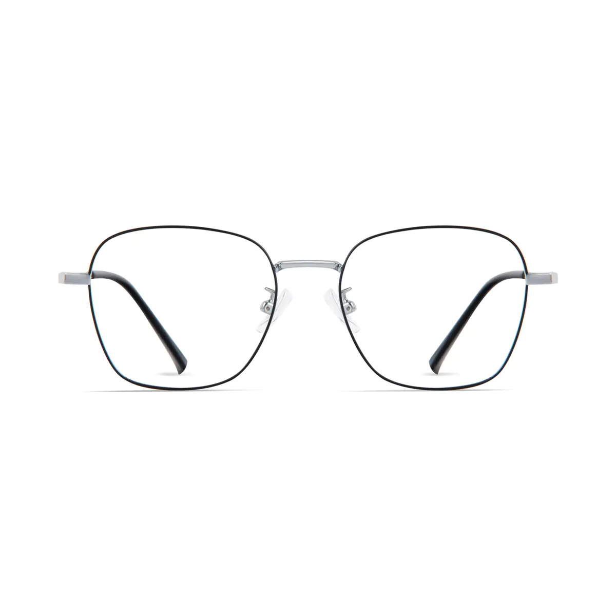 Square Black/Silver Eyeglasses