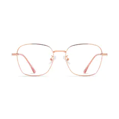 Square Rose Gold Eyeglasses