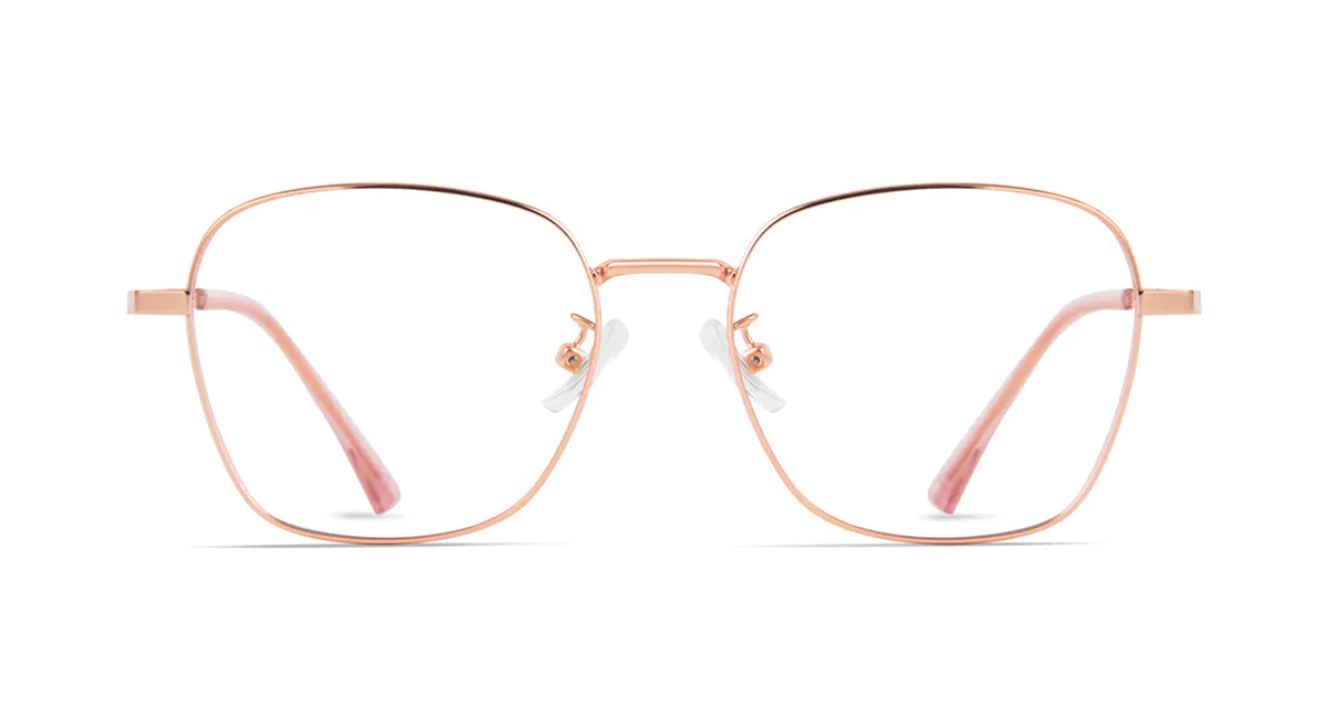 Square Rose Gold Eyeglasses