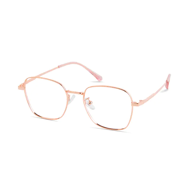 Square Rose Gold Eyeglasses
