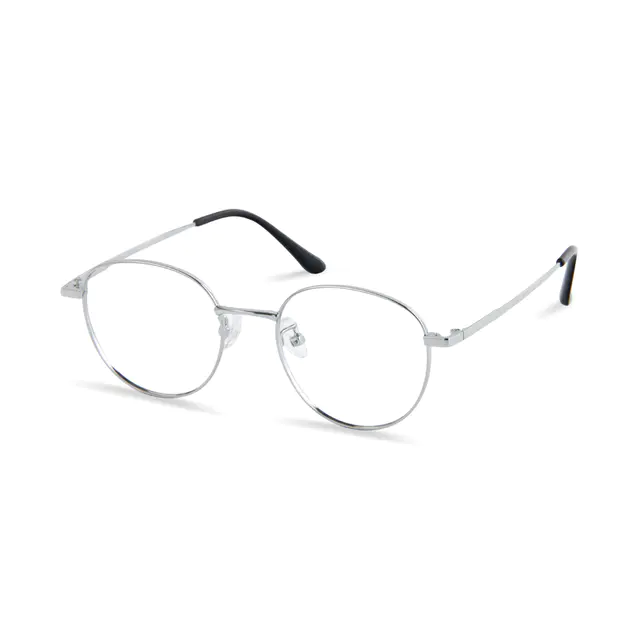 Round Silver Eyeglasses