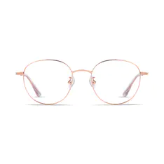 Round Rose Gold Eyeglasses