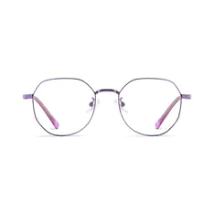 Square Purple Eyeglasses