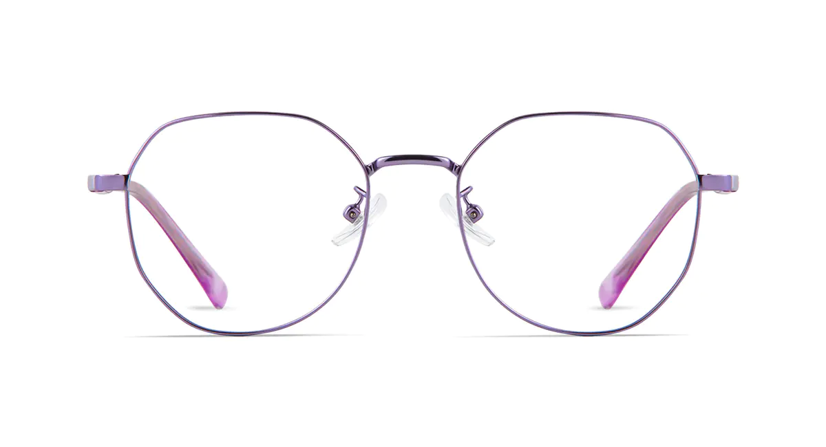 Square Purple Eyeglasses