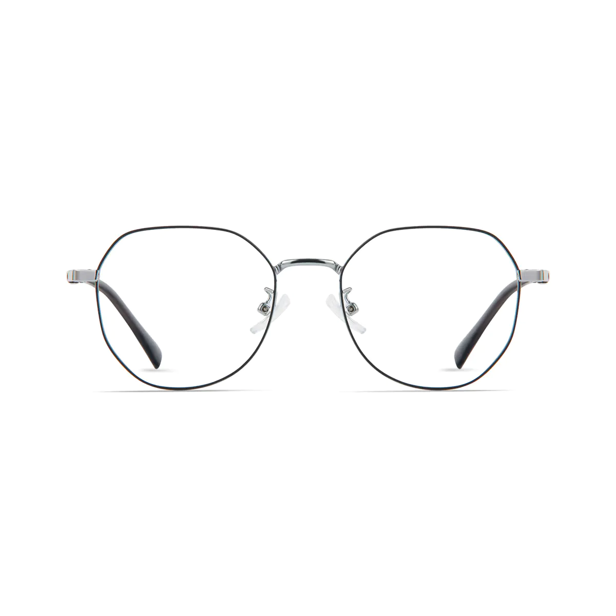 Square Black/Silver Eyeglasses
