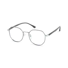 Square Black/Silver Eyeglasses