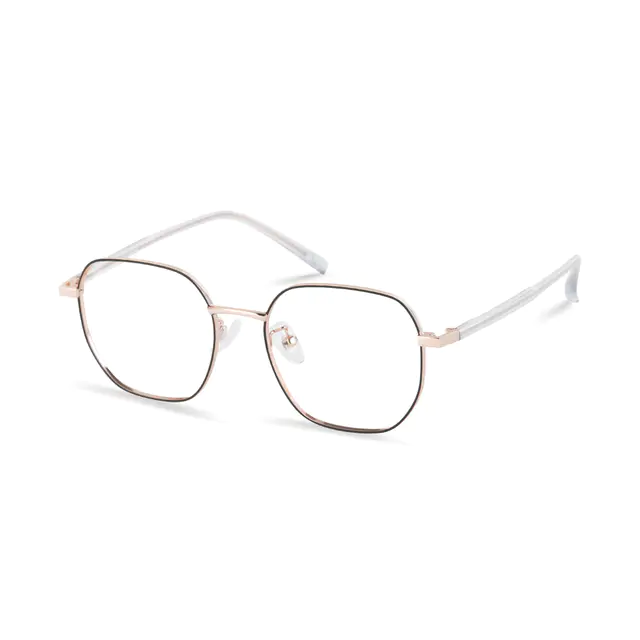 Square Black/Gold Eyeglasses