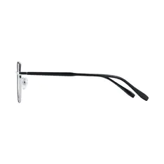 Square Black/Silver Eyeglasses