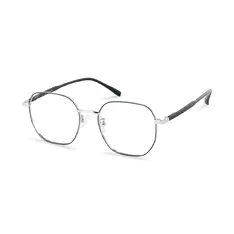 Square Black/Silver Eyeglasses