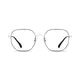 Square Black/Silver Eyeglasses