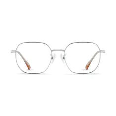 Square Silver Eyeglasses