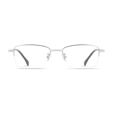 Rectangle Silver Eyeglasses