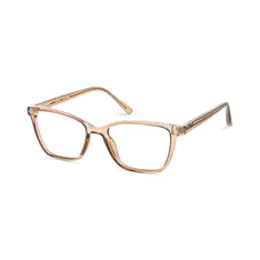Rectangle Transparent Amber Eyeglasses