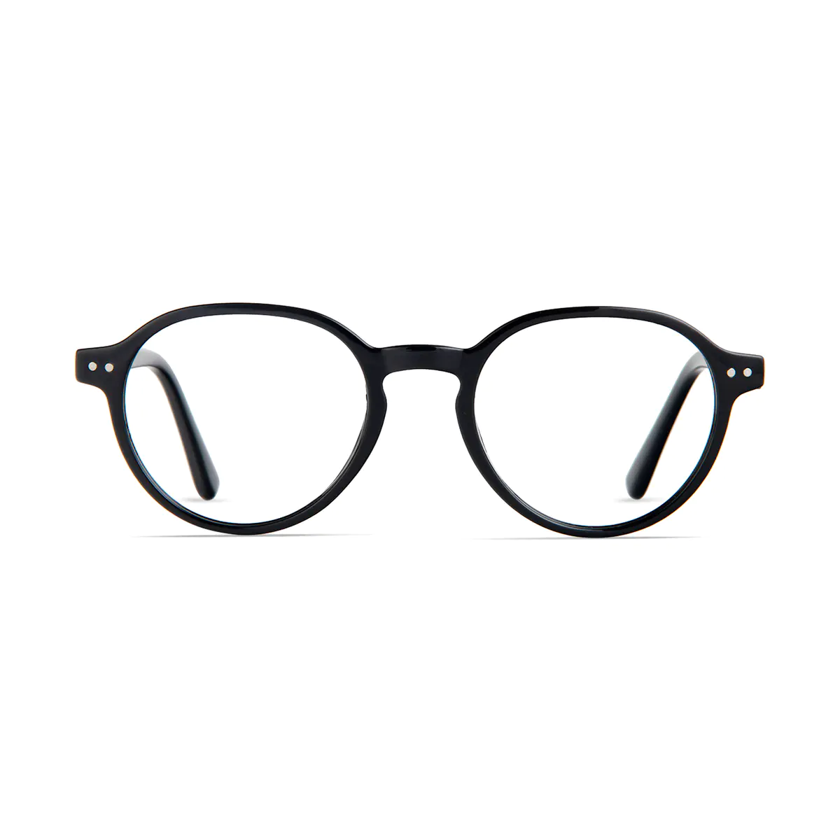 Oval Black Eyeglasses