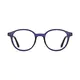 Round Transparent Purple Eyeglasses