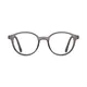 Round Transparent Gray Eyeglasses