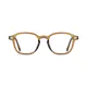 Rectangle Transparent Brown Eyeglasses