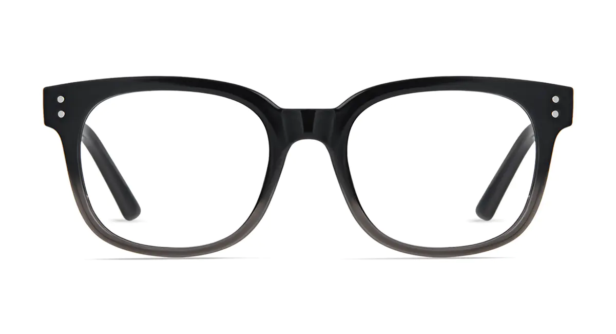 Square Gradient Black Eyeglasses