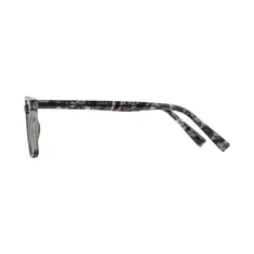 Rectangle Transparent Gray Eyeglasses
