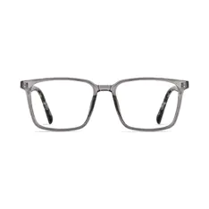 Rectangle Transparent Gray Eyeglasses