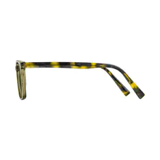 Rectangle Transparent Green Eyeglasses