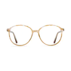 Round Light Brown Eyeglasses