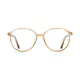 Round Light Brown Eyeglasses