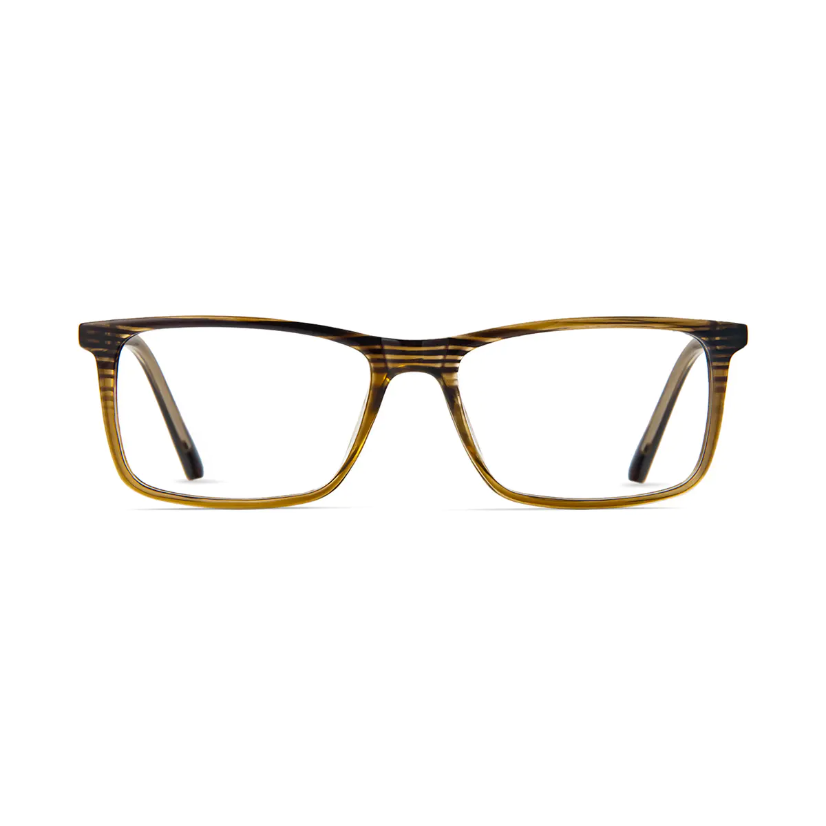 Rectangle Striped Eyeglasses