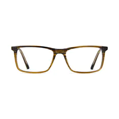 Rectangle Striped Eyeglasses