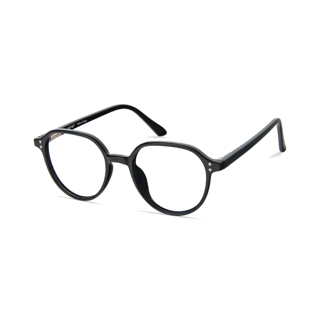 Round Black Eyeglasses