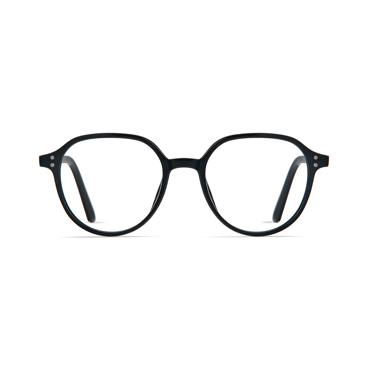 Round Black Eyeglasses