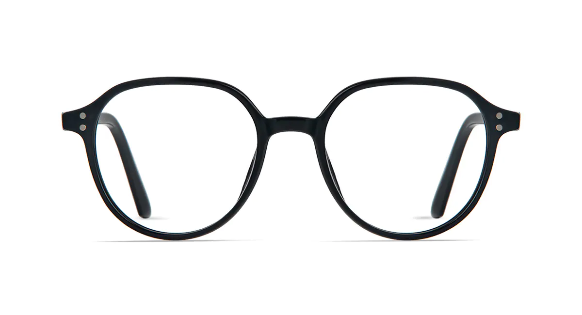 Round Black Eyeglasses