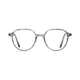 Round Gray Eyeglasses