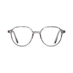 Round Gray Eyeglasses