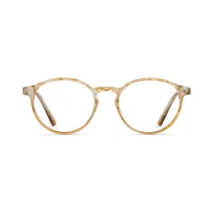 Round Light Brown Eyeglasses