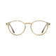 Round light brown Eyeglasses