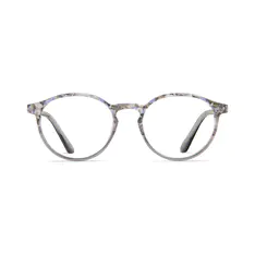 Round Gray Eyeglasses