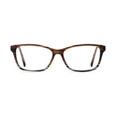 Rectangle Brown Eyeglasses