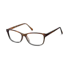Rectangle Brown Eyeglasses
