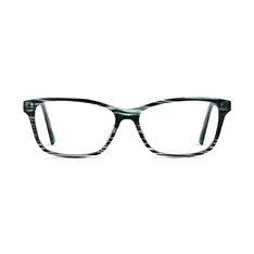 Rectangle Black/Green Eyeglasses