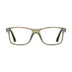 Rectangle Transparent Green Eyeglasses