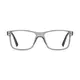 Rectangle Transparent Gray Eyeglasses