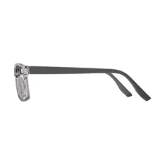 Rectangle Transparent Gray Eyeglasses