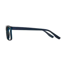 Rectangle Transparent Blue Eyeglasses