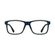 Rectangle Transparent Blue Eyeglasses