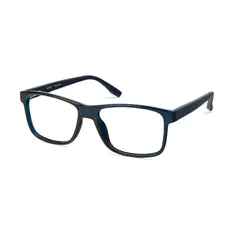 Rectangle Transparent Blue Eyeglasses