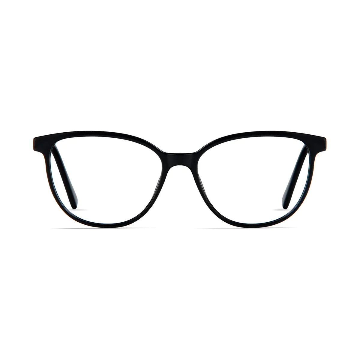 Oval Black Eyeglasses